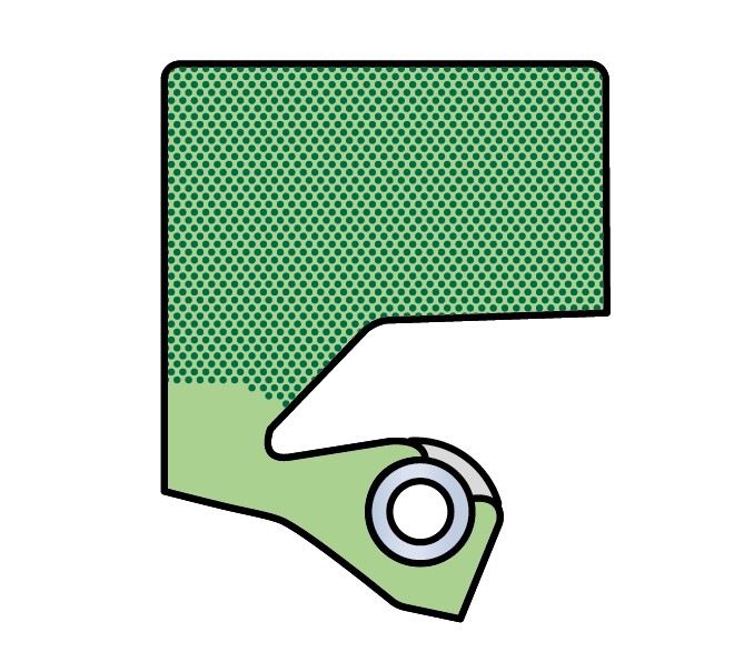 Манжетное уплотнение вала для тяжёлой промышленности