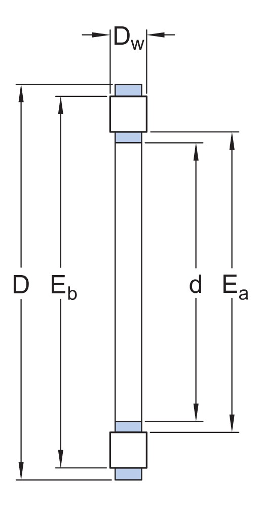 Одинарный упорный цилиндрический роликоподшипник