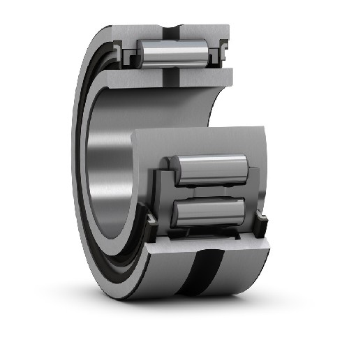 однорядный игольчатый роликоподшипник с механически обработанными кольцами, с бортами и встроенным уплотнением na 4900.2rs