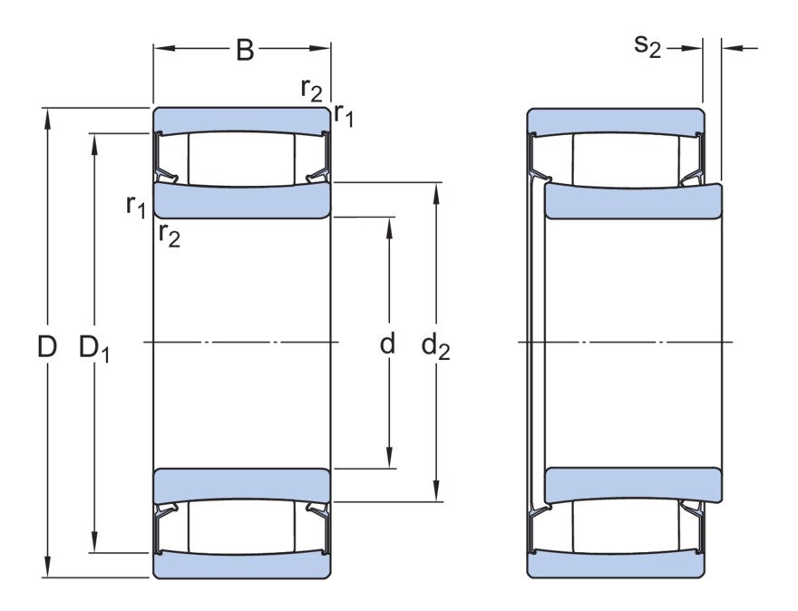 Бессепараторный тороидальный роликоподшипник CARB с встроенным уплотнением