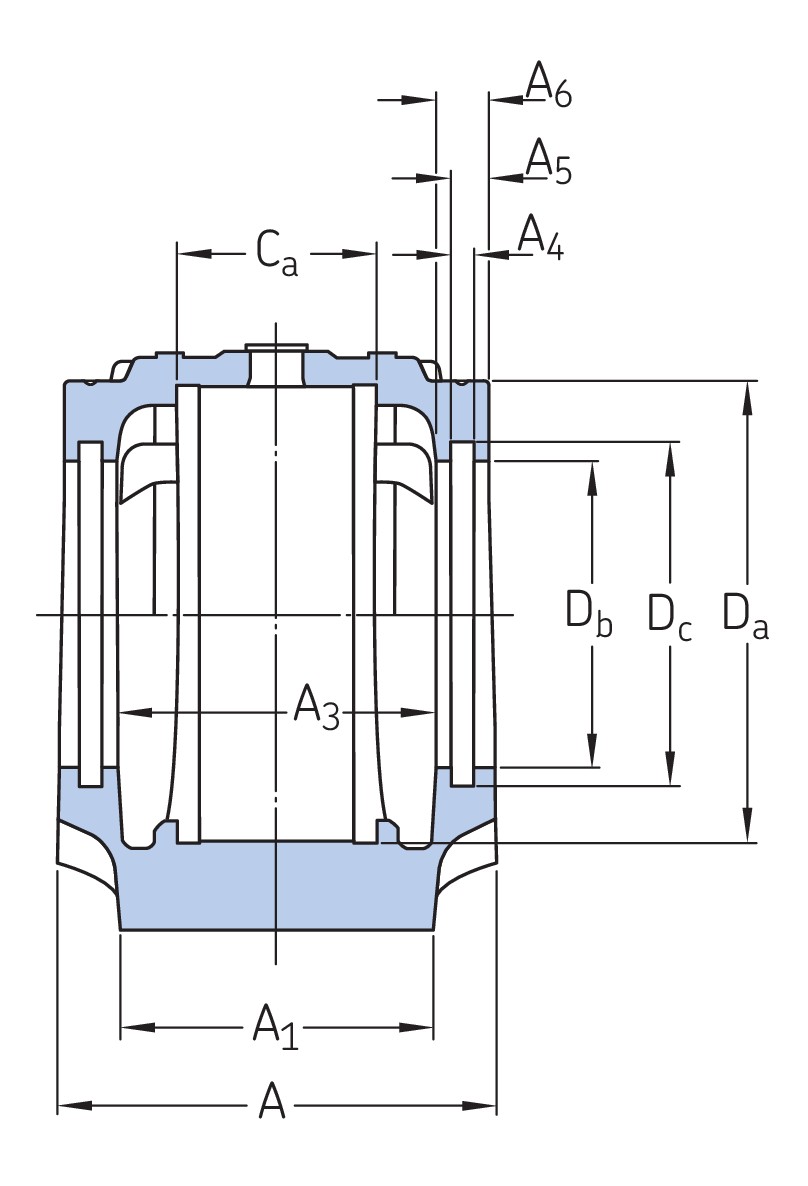 Разъёмный стационарный корпус серии SNL серий 2, 3, 5 и 6