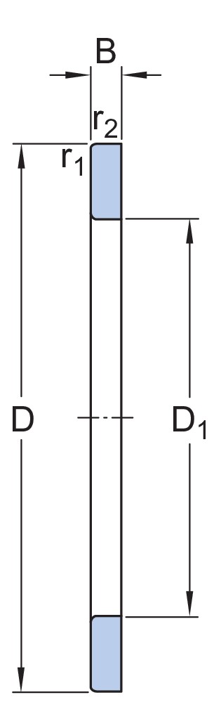 Одинарный упорный цилиндрический роликоподшипник