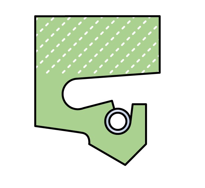 Манжетное уплотнение вала для тяжёлой промышленности