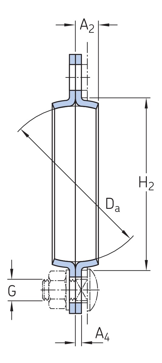 Фланцевый шарикоподшипниковый узел со штампованным стальным корпусом
