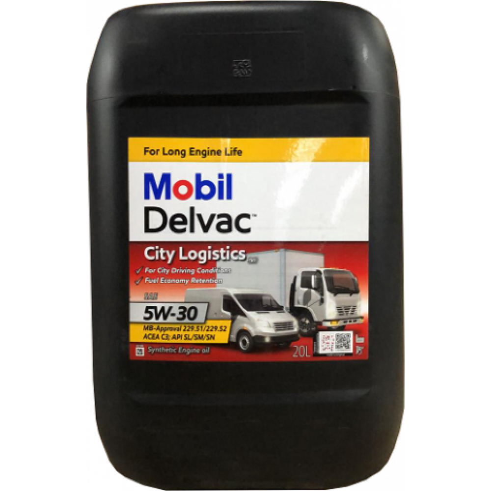 mobil delvac cyti log m 5w-30  20л масло моторное