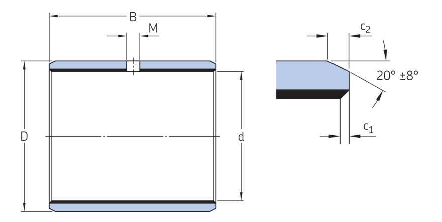 Гладкая втулка из POM