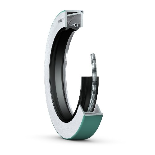 манжетное уплотнение с двойным металлическим корпусом, кромкой skf wave и вспомогательной бесконтактной кромкой, для жидкой или пластичной смазки, метрические и дюймовые размеры 45070