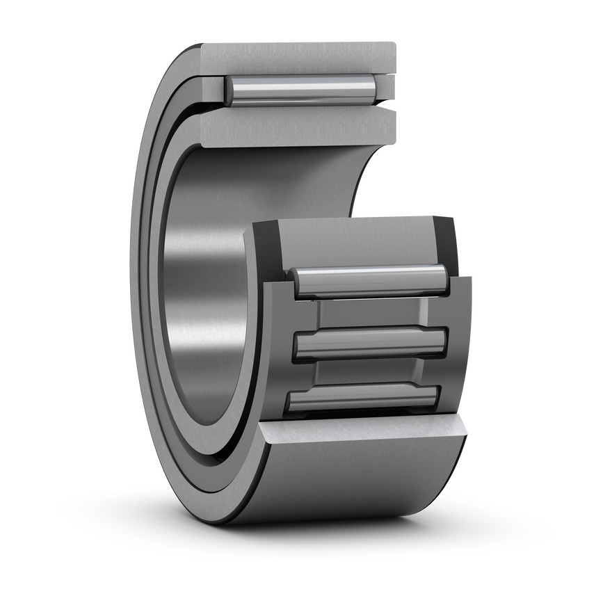 Однорядный игольчатый роликоподшипник с механически обработанными кольцами, без бортов