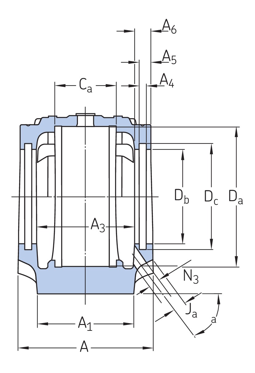 Разъёмный стационарный корпус серии SNL серий 2, 3, 5 и 6