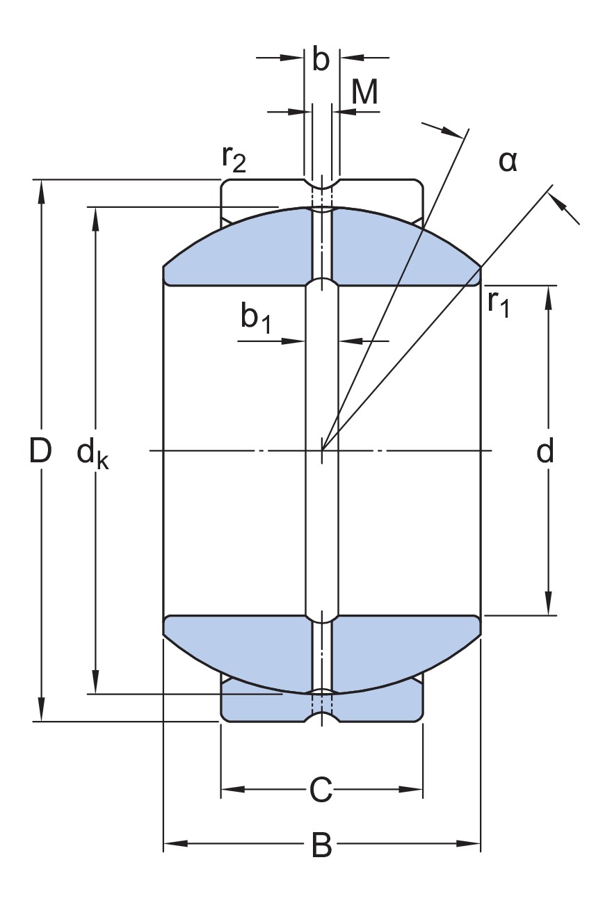 Радиальный сферический подшипник скольжения