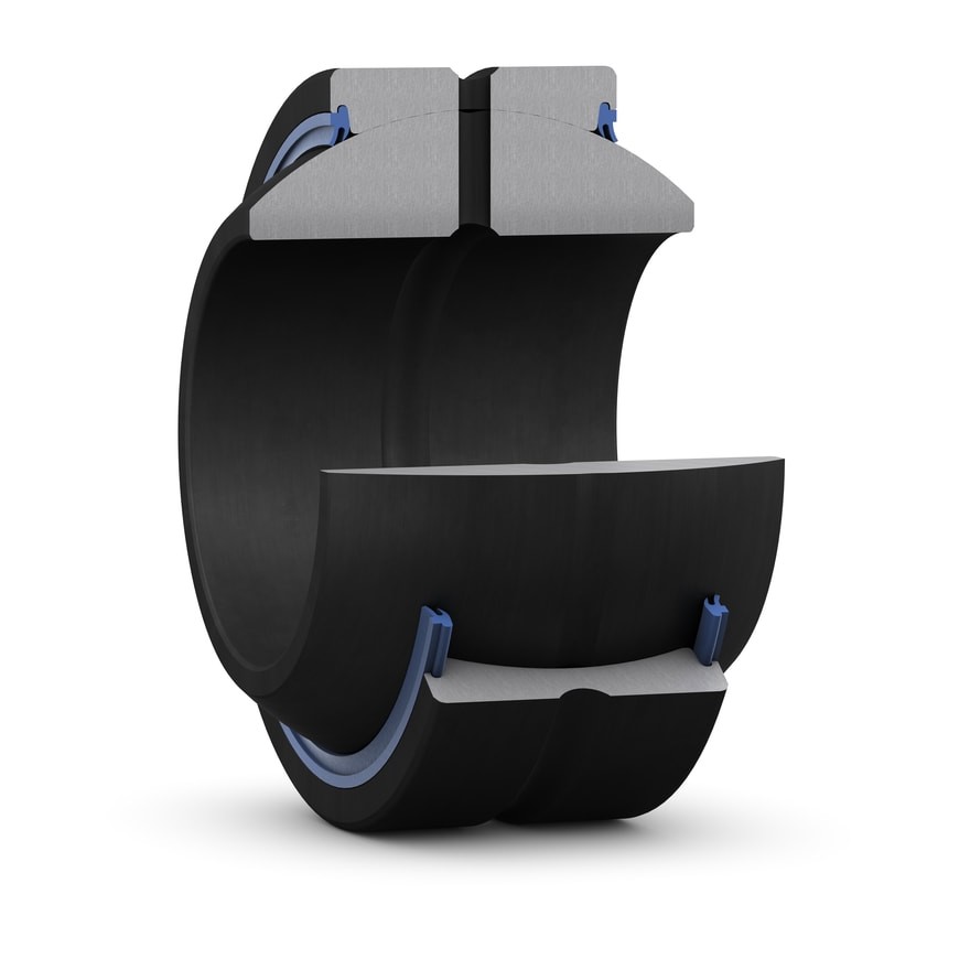 Радиальный сферический подшипник скольжения, требует техобслуживания, с уплотнениями, метрические размеры