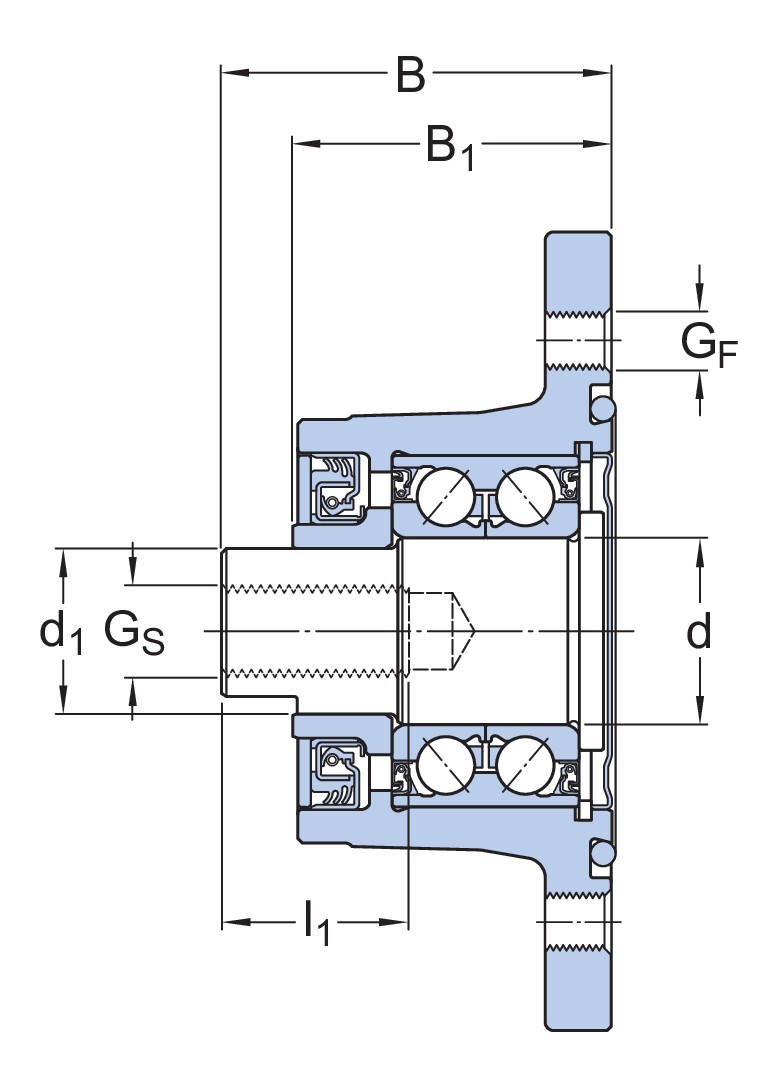 Шарикоподшипник, ступичный подшипниковый узел, SKF Agri Hub