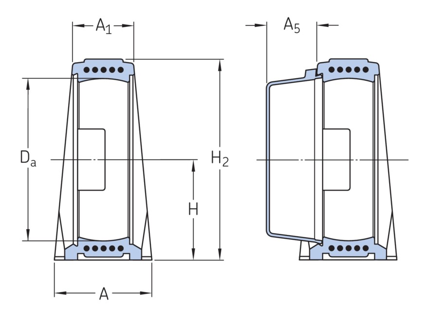 Стационарный корпус для корпусных подшипников, композит, стандарты ISO