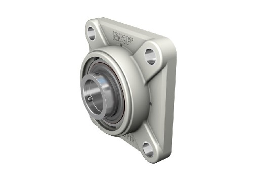 шарикоподшипниковый узел с квадратным фланцем, с широким внутренним кольцом и фиксацией с помощью установочных винтов, композит fywk 25 yta