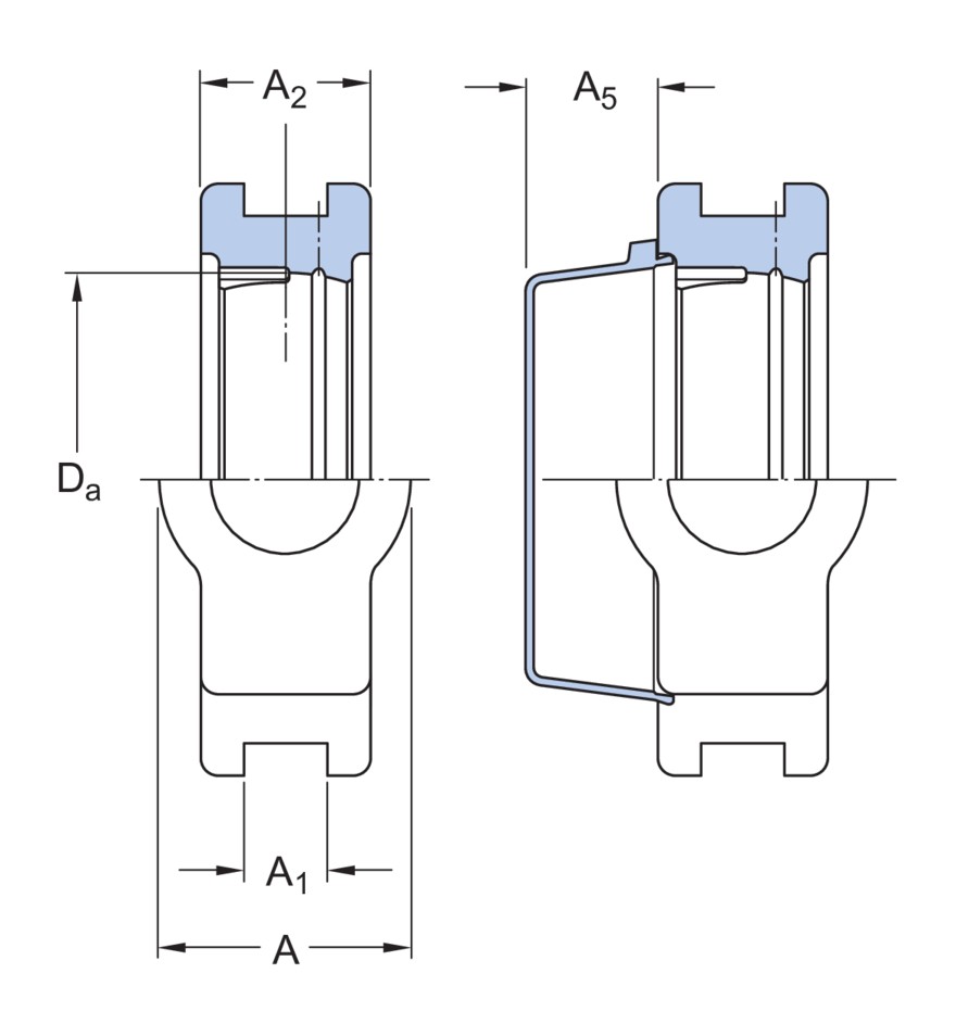 Натяжной шарикоподшипниковый узел с композитным или литым металлическим корпусом