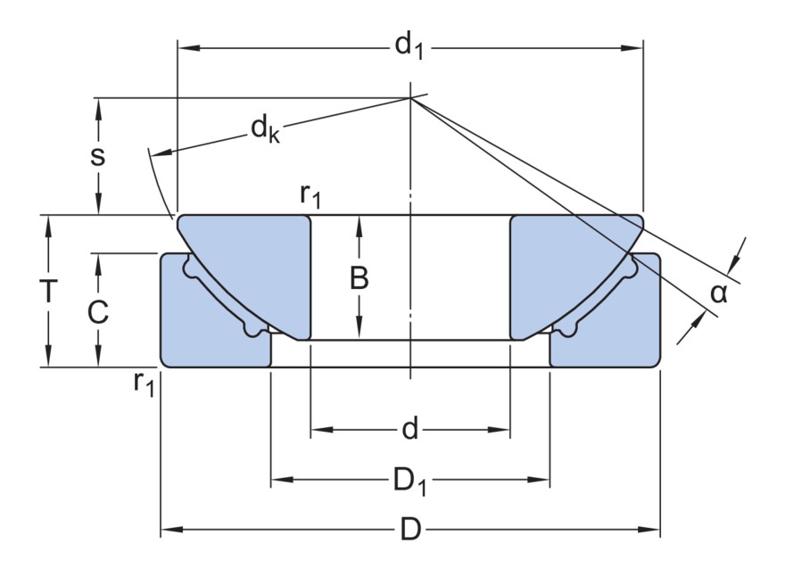 Упорный сферический подшипник скольжения