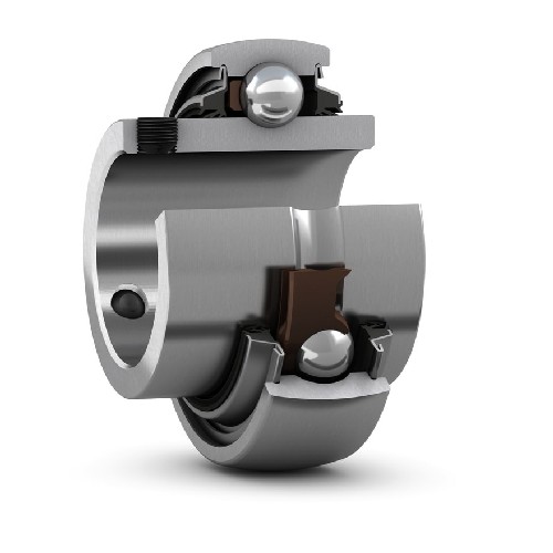 корпусный подшипник с установочными винтами с фиксирующим и широким внутренним кольцом yar 204-2dw/ag