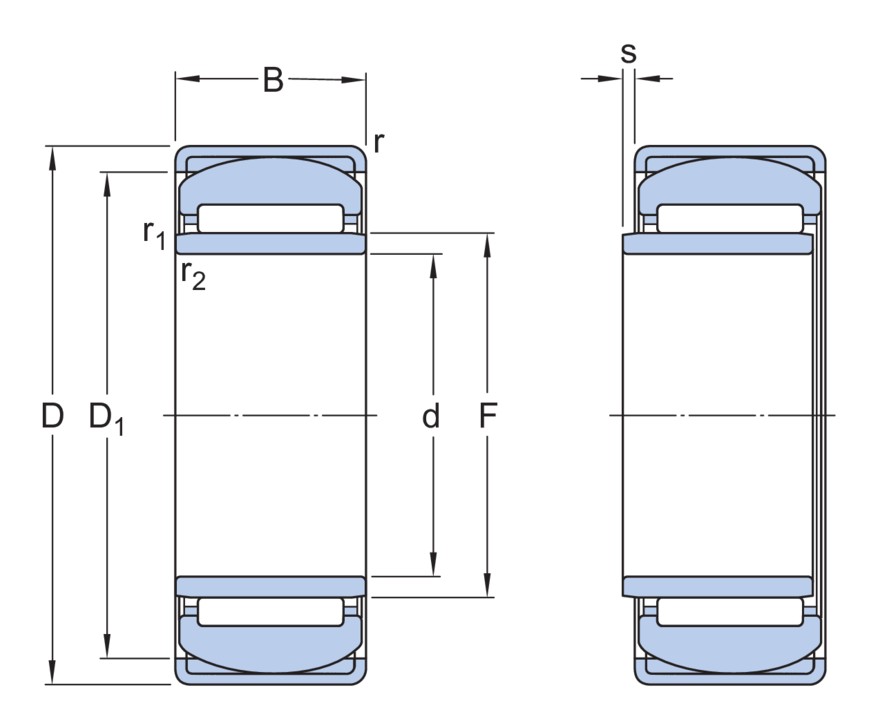 Самоустанавливающийся игольчатый роликоподшипник