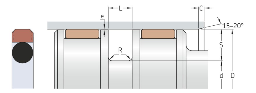 Уплотнение поршня