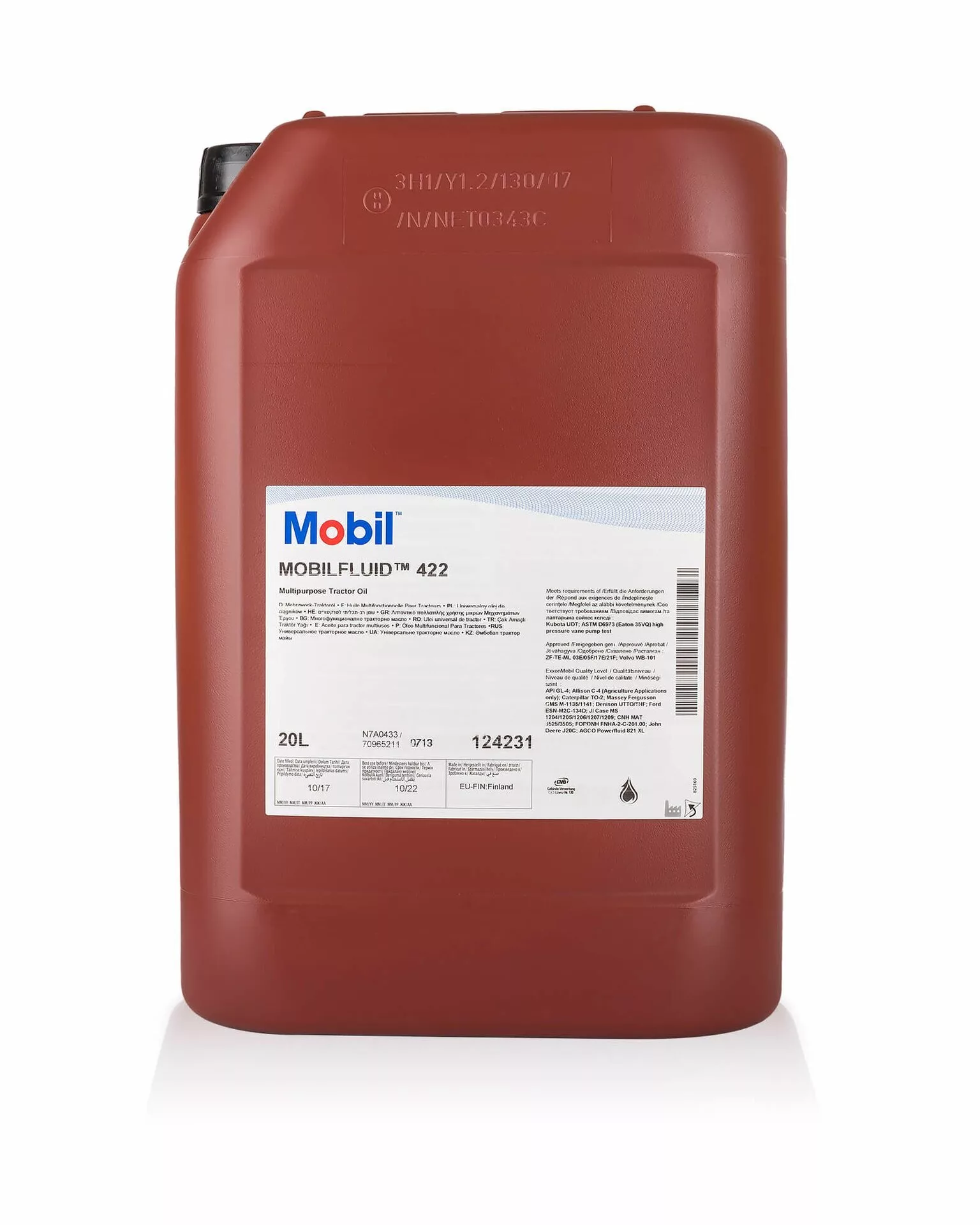 mobil fluid 422 20л масло трансмиссионное