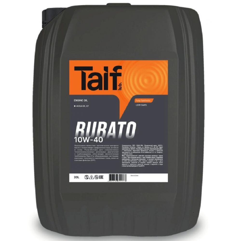 taif rubato 10w-40 20л масло моторное