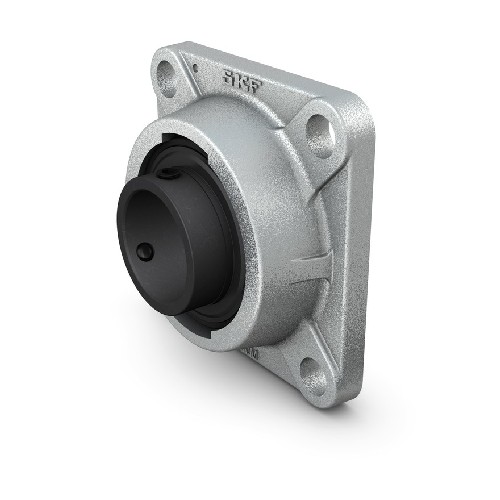 шарикоподшипниковый узел с квадратным фланцем, с широким внутренним кольцом и фиксацией с помощью установочных винтов, чугун, стандарты iso fy 30 tf/va228