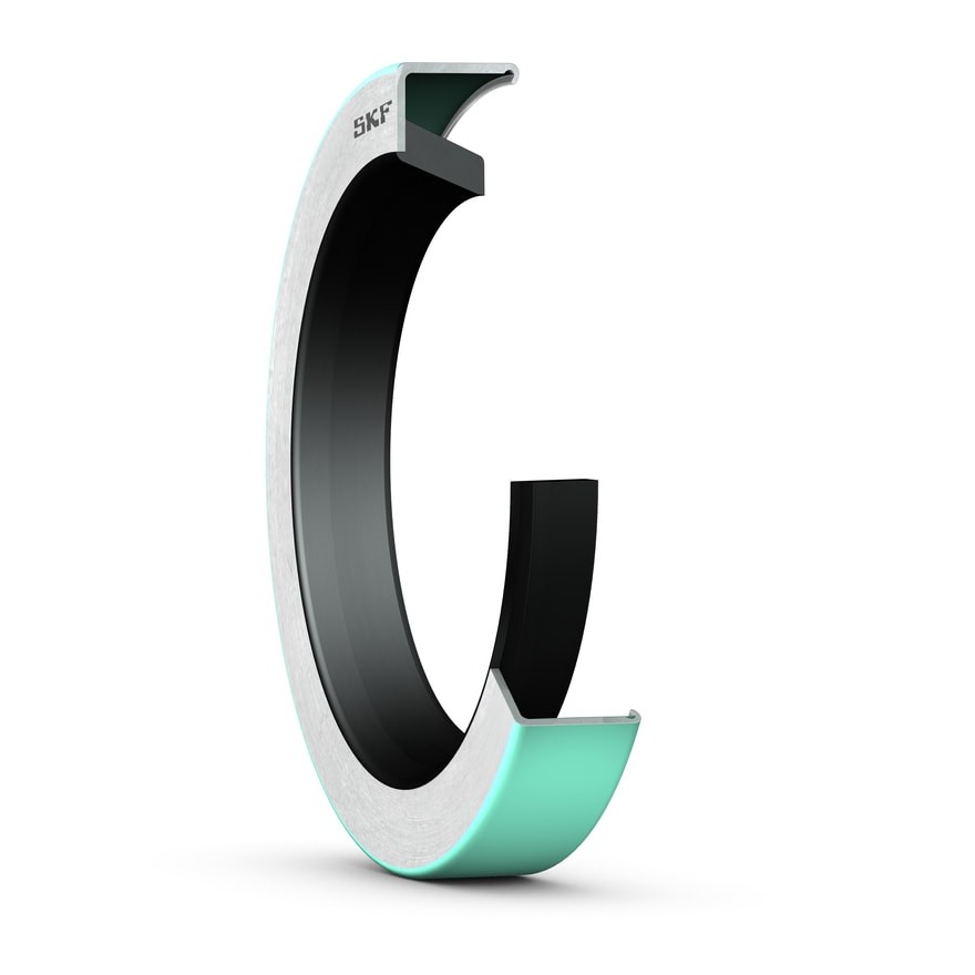 Манжетное уплотнение с металлическим корпусом и однокромочным уплотнением, для пластичной смазки, метрические размеры