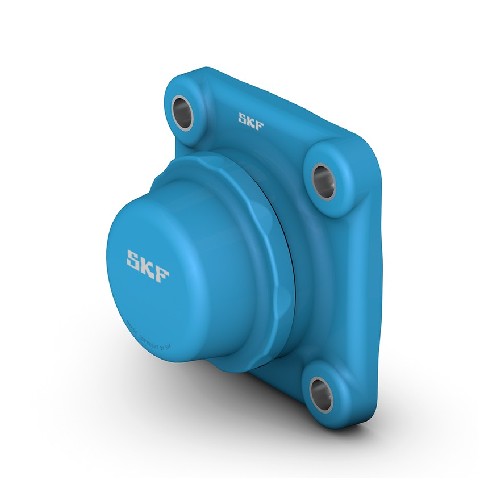 шарикоподшипниковый узел с квадратным фланцем, с узким внутренним кольцом и фиксацией с помощью установочных винтов, композит f4bc 25m-cpss-dfh