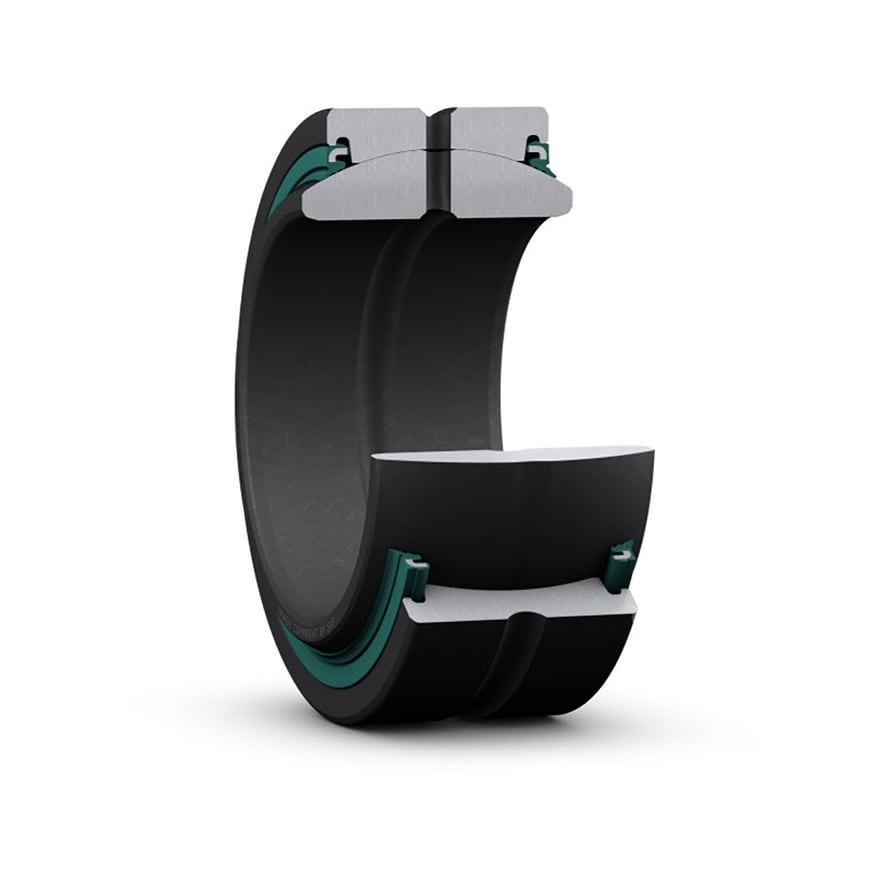 Радиальный сферический подшипник скольжения, требует техобслуживания, с уплотнениями, метрические размеры