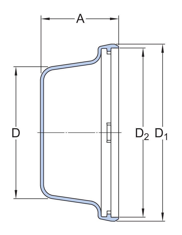 Торцевая крышка для шарикоподшипникового узла