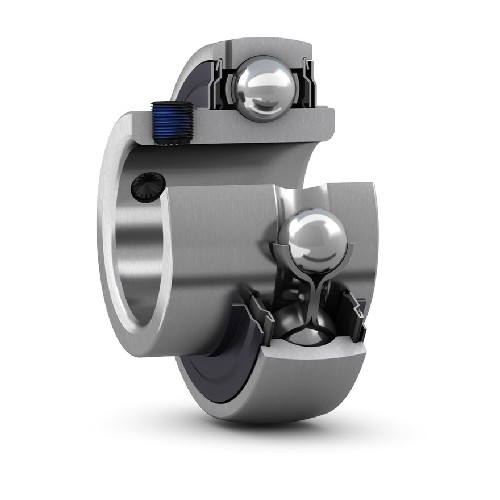 корпусный подшипник с установочными винтами с фиксирующим и широким внутренним кольцом uc 320