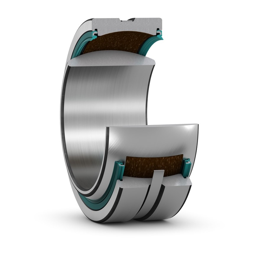 Радиальный сферический подшипник скольжения, не требует техобслуживания, низкий коэффициент трения, метрические размеры