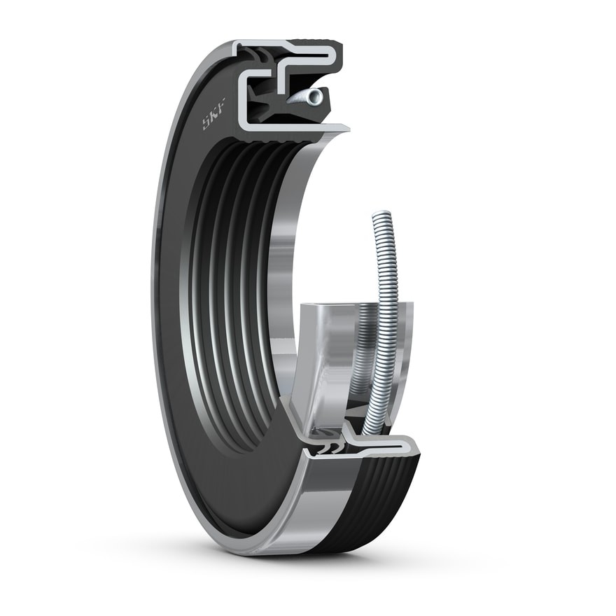 Кассетное уплотнение для смазываемых маслом узлов, работающих в тяжёлых условиях эксплуатации