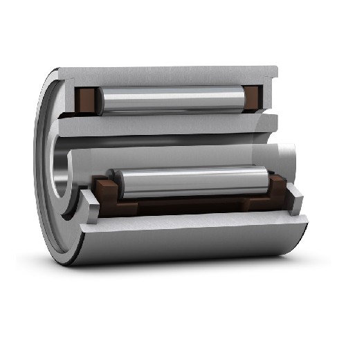 однорядный игольчатый роликоподшипник с механически обработанными кольцами, с бортами nki 7/12 tn