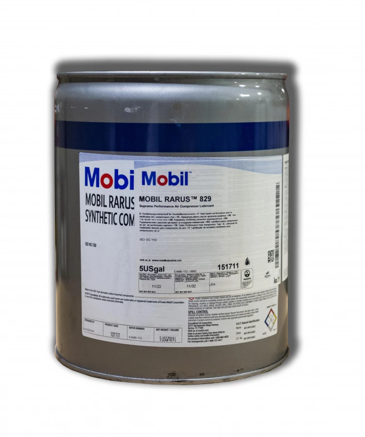 mobil rarus 829 5usg (18,93л) масло компрессорное