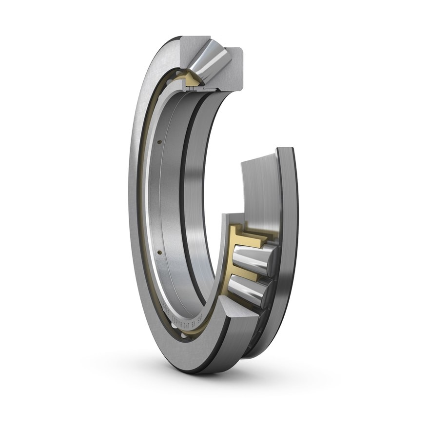 Упорный сферический роликоподшипник с механически обработанным металлическим сепаратором