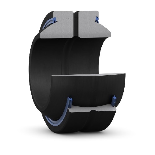 радиальный сферический подшипник скольжения, требует техобслуживания, с уплотнениями, метрические размеры geh 80 es-2rs