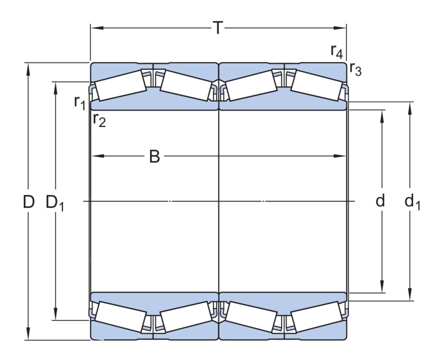 Четырёхрядный конический роликоподшипник