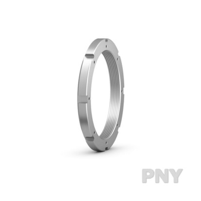 стопорная гайка hm с метрической трапецеидальной резьбой, фиксируется на валу с помощью стопорных бугелей типа ms pny hm 3160