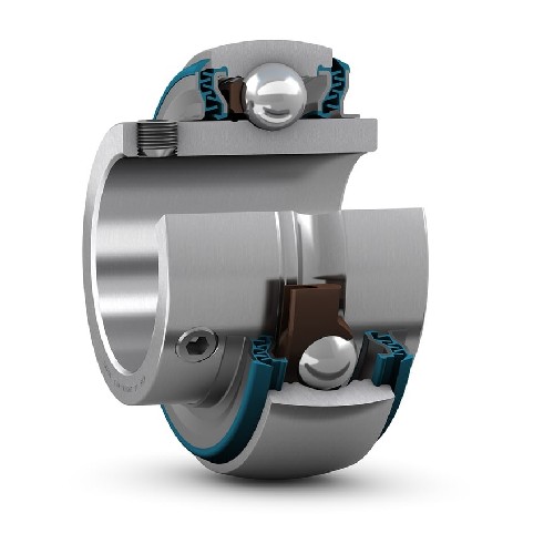 корпусный подшипник с установочными винтами с фиксирующим и широким внутренним кольцом yar 206-2lpw/ss