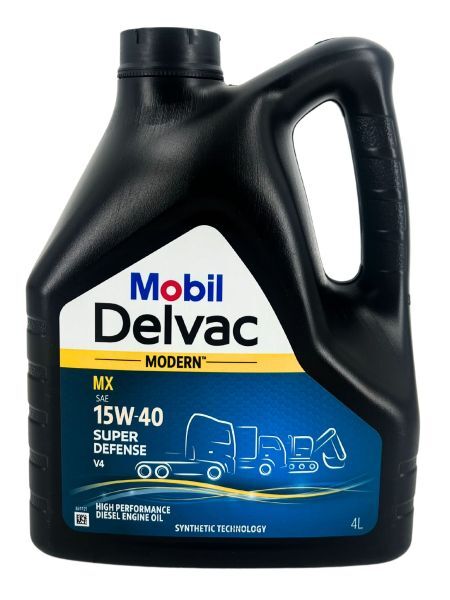 mobil delvac modern 15w-40 super defense v4 4л масло моторное
