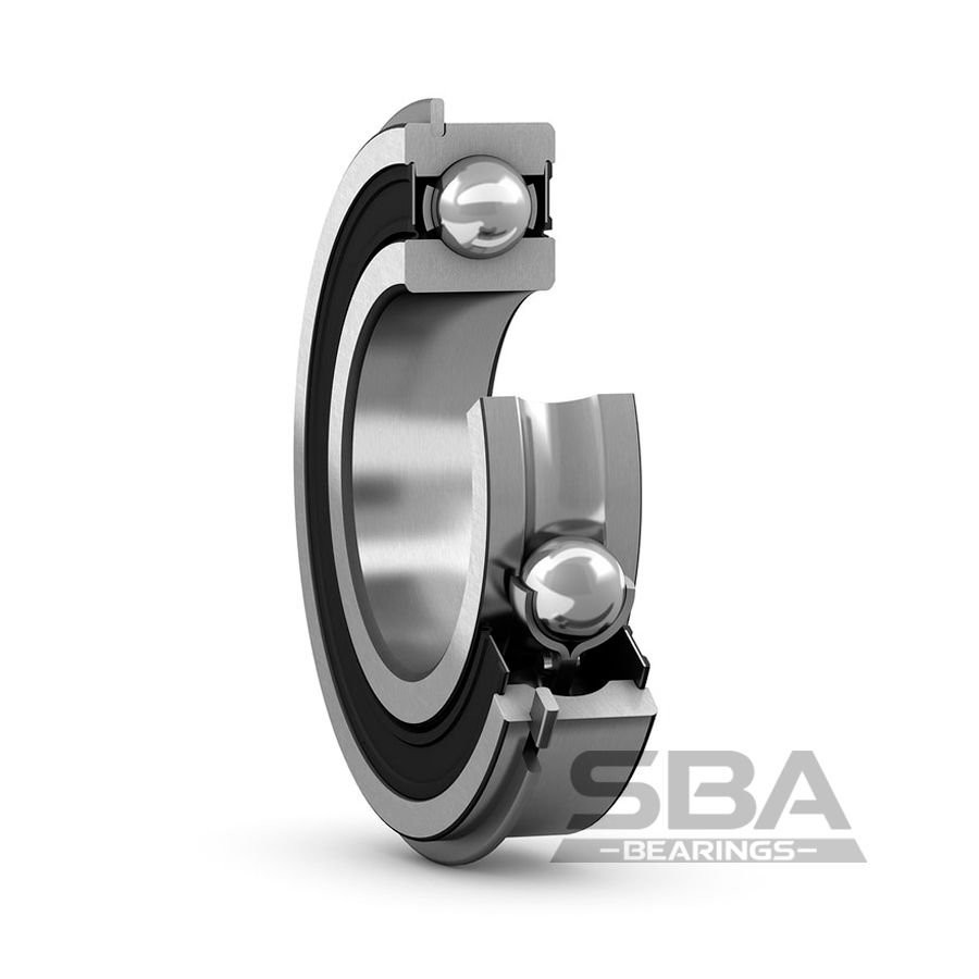 sba 6206-2rs1nr радиальный шарикоподшипник со стопорным кольцом и встроенным уплотнением