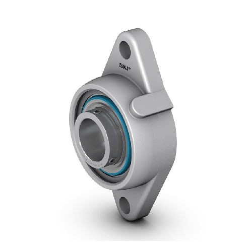 шарикоподшипниковый узел с овальным фланцем, фиксация с помощью установочных винтов, нержавеющая сталь f2bss 20m-ytpss