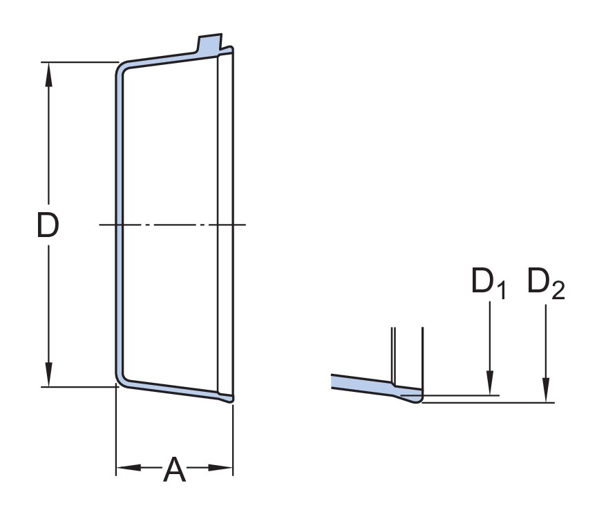 Торцевая крышка для шарикоподшипникового узла